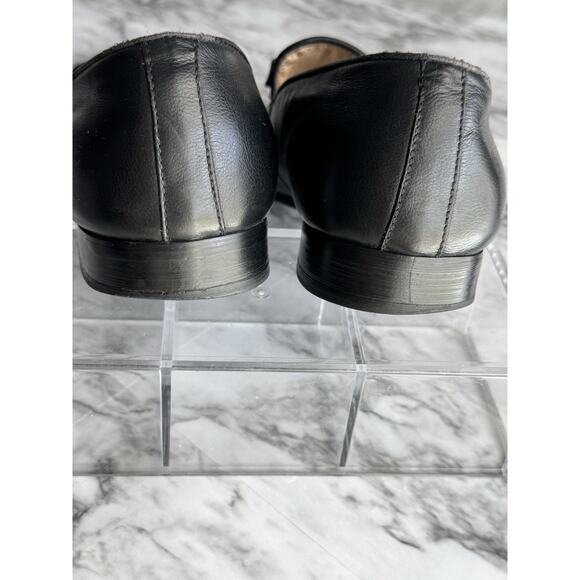 Cesare Paciotti Mens Loafer Black Leather Sz 12 EU 45 Gold Dagger Made In Italy - Picture 4 of 8